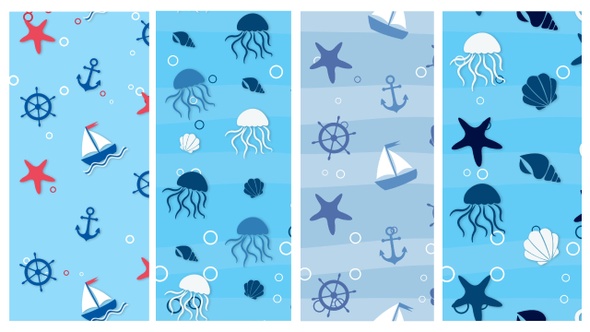 Sea Background Pattern Pack