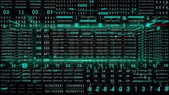 Binary Algorithm System Digital Number Display