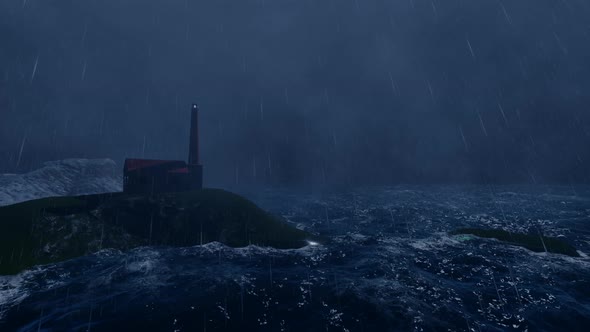 Beautiful Lighthouse on the Storm alt