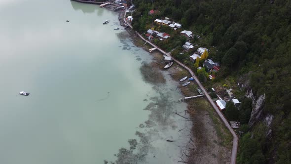 Caleta Tortel is a unique place, a village without streets at the end of Carretera Austral. Only wal alt