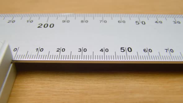 Square Angle Ruler Construction Carpenter On A Wooden Surface L Shape Straightedge