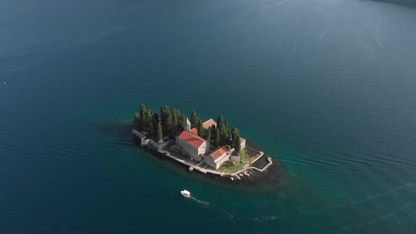Artificial Island With a Church