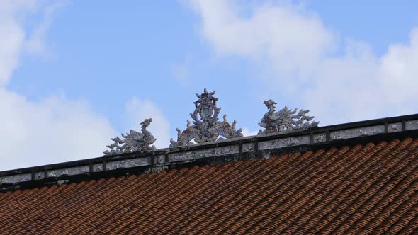 Roof and Clouds, Imperial Citadel, Hue, Vietnam