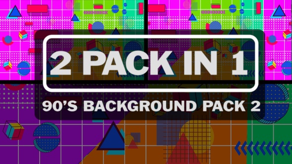 4K 90'S Background Pack 2