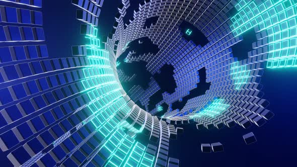 Vj Loop Abstract Infinity Of Cubes 02 alt