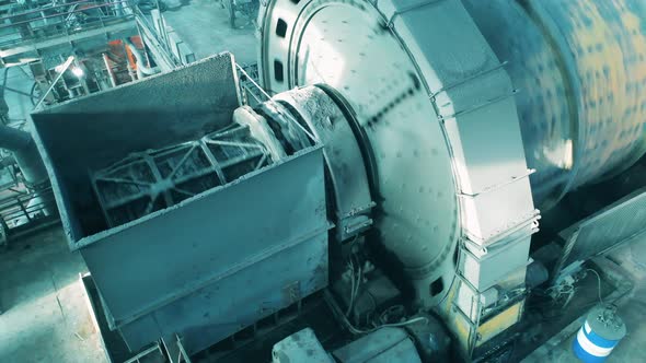 Top View of a Grinding Mill Processing Copper Ore alt