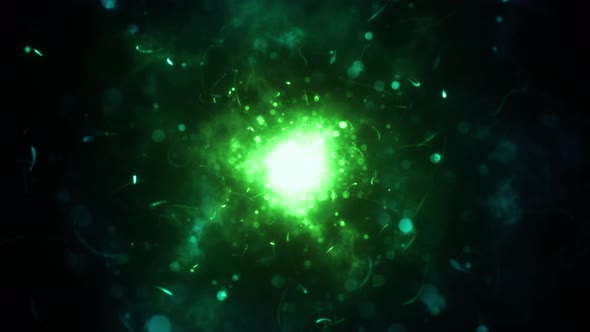 Chaotic Magic Particle Background