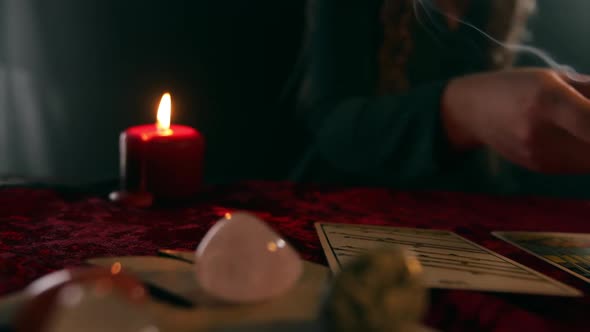 Performing the Rite of Purification of Tarot Cards alt