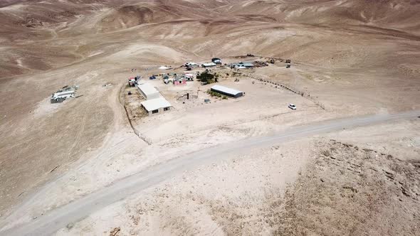180’ birds eye view of a campsite of the Rashaida People alt