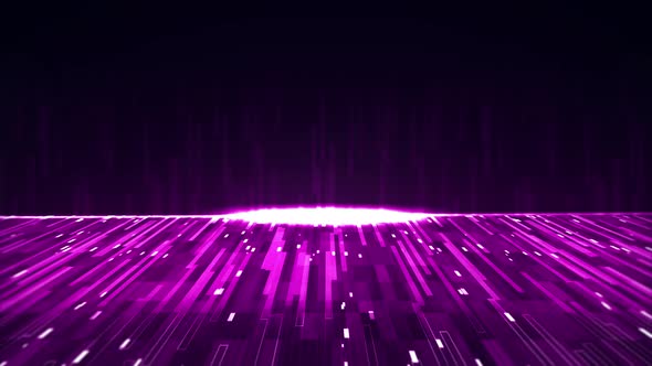 purple abstract background with many glowing lines
