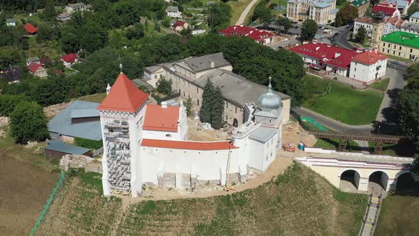 Top View of the Old Castle in Grodno Belarus