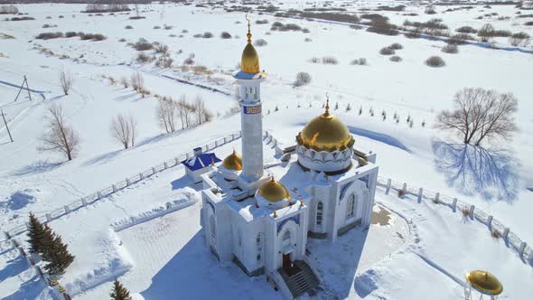 Mosque In Winter