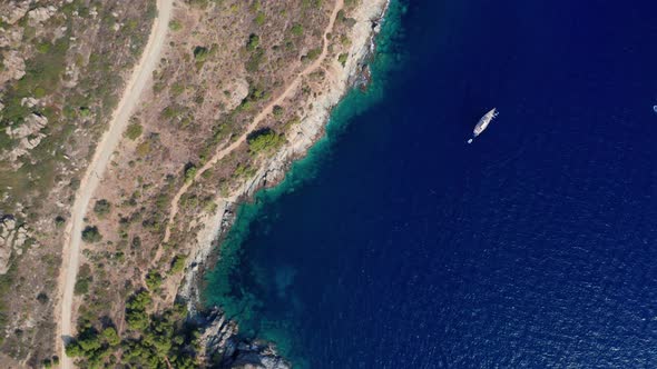 Drone Over Coastline And Road Of Cap De Creus alt