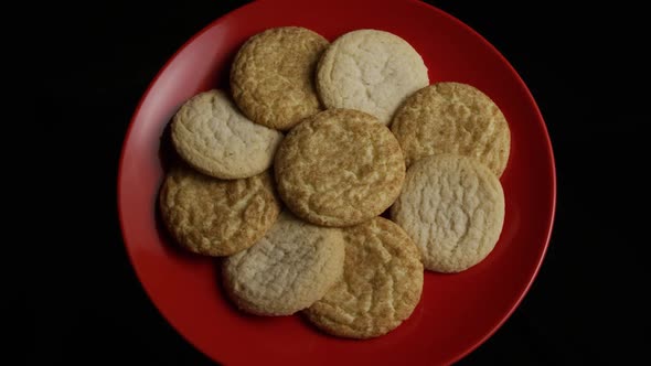 Cinematic, Rotating Shot of Cookies on a Plate - COOKIES alt