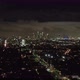 AERIAL HYPER LAPSE: Towards Downtown Los Angeles Only at Night with CIty Lights Drone Time Lapse - VideoHive Item for Sale