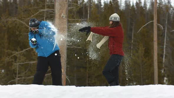 Couple in living room working on personal finances alt