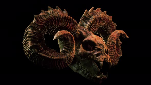 Scary Goat Skull VJ Loop alt