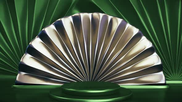 Luxury Pedestal Green Background alt
