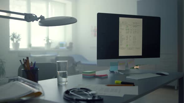 Comfortable Doctor Desktop Closeup alt