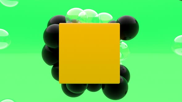 Black and Glass Soft Ball Orange Box Intro 3d Style alt