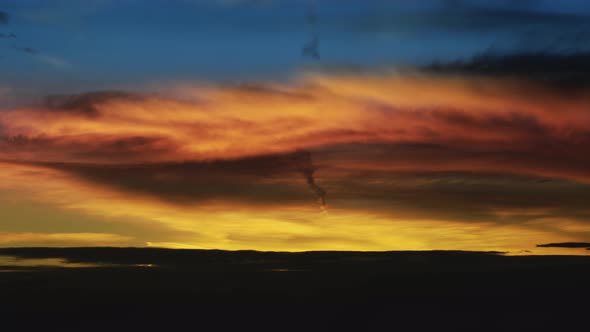 Brilliant Golden Sunrise Wide Angle Timelapse