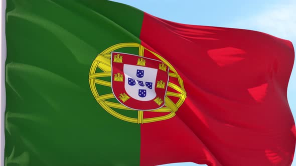 Portugal Flag Looping Background
