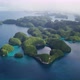 Aerial Footage of a Limestone Islands in Rock Islands Palau - VideoHive Item for Sale