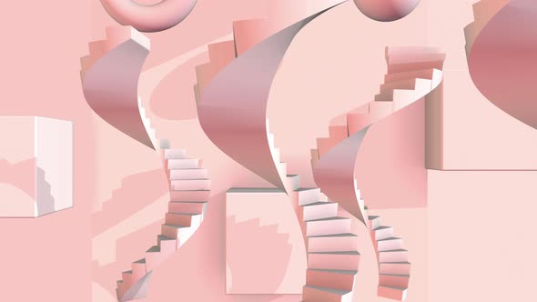 Abstract Stair 01 4k
