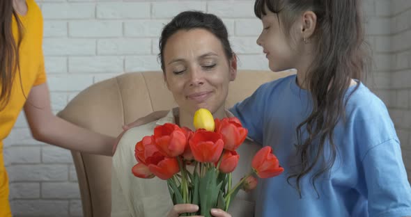 Family Joy with Flowers at Home alt