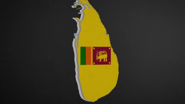 Sri Lanka Border Map Intro Animation