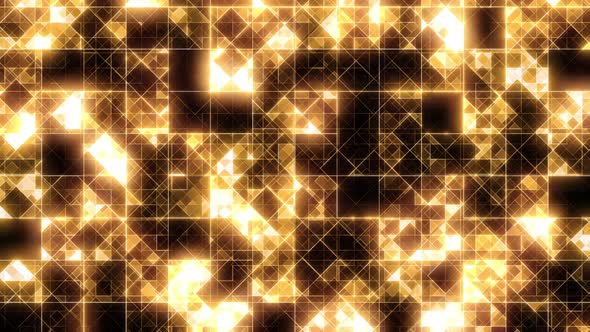 Abstract Sparkling Gold Loop 4K