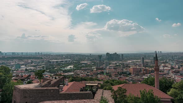 Panoramic view of Ankara Turkey