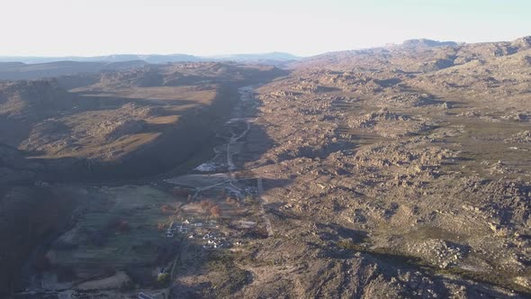 Aerial over the Cederberg Mountain range, South Africa