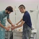 Two Men Working On Prosthetic Limb - VideoHive Item for Sale