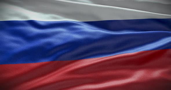 Russia national waving flag 4K alt