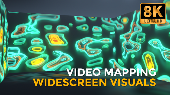 Neon Shapes Widescreen