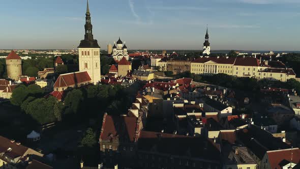 Air View of Tallinn Old Town 4