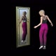 The Girl Looks Coquettish in the Mirror  - VideoHive Item for Sale
