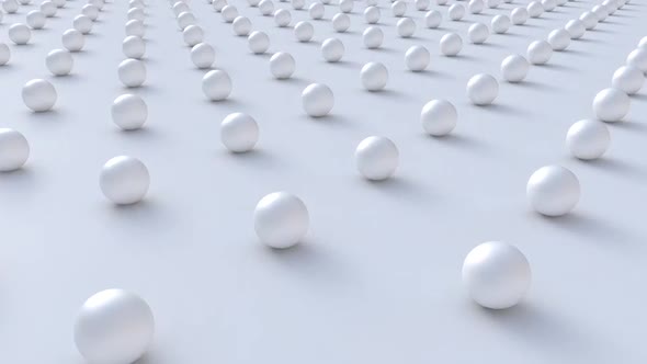 White spherical pearls background