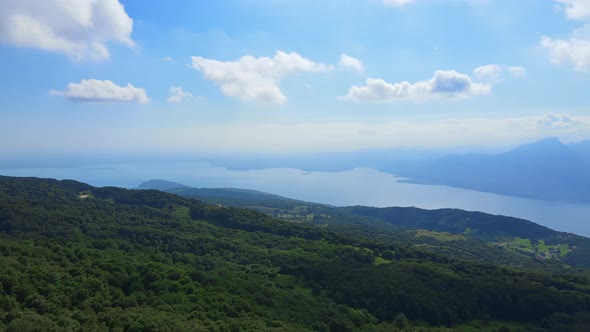 Aerial Landscape Of Garda Lake Taly alt