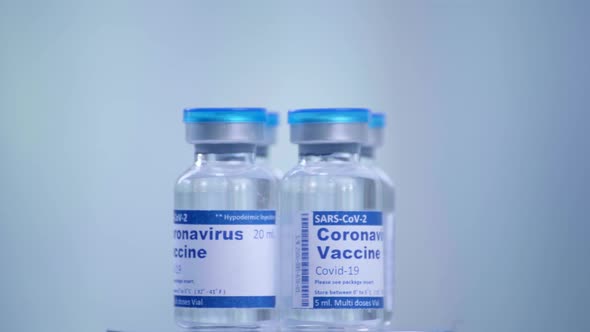 Covid-19 Coronavirus (SARS-CoV-2) Vaccine Produced completed package 