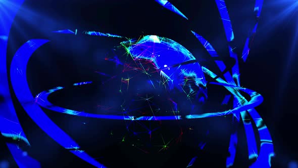 Abstract Futuristic Globe  alt