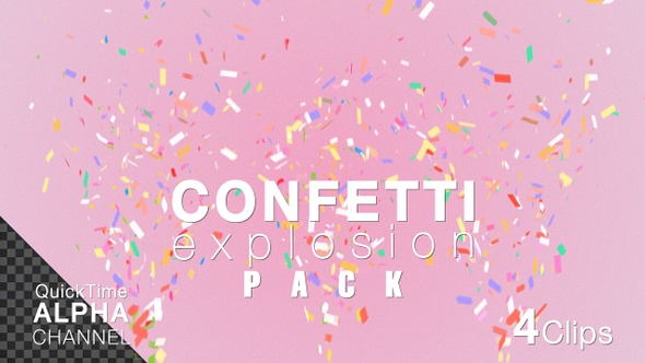 Multi-Color Confetti Explosions Pack