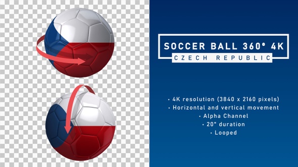 Soccer Ball 360º 4K - Czech Republic