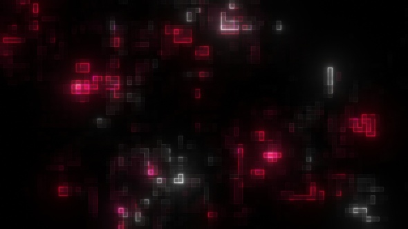 Neon Pixel Pattern Background Loop