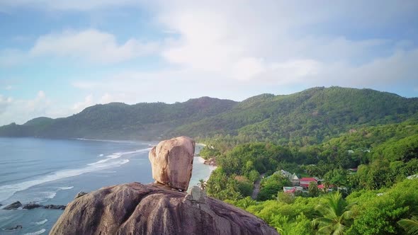 Rock at Seychelles 