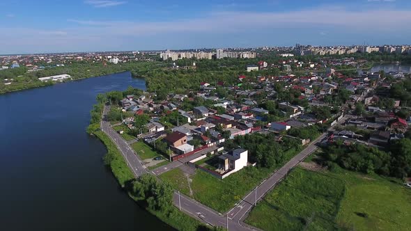 Houses Area Near The Lakes Of Bucharest