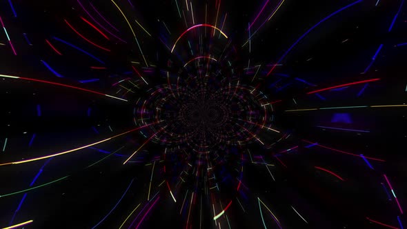 Abstract Psychedelic Trance Loop Background 