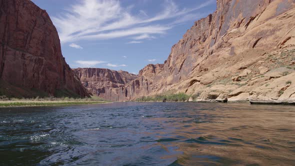 River and vertical cliffs alt