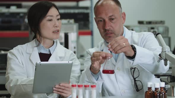 Scientist team working in laboratory